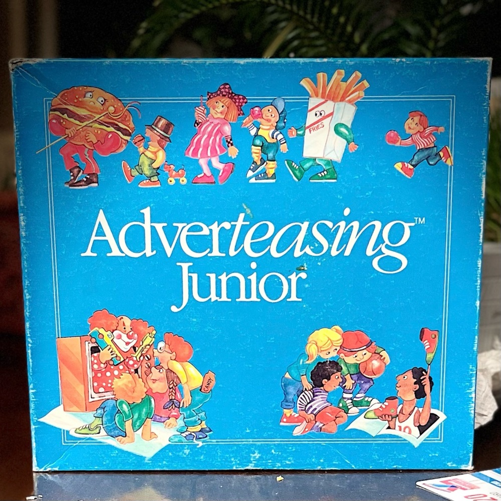 Discontinued Vintage 1989 Adverteasing Junior Board Game